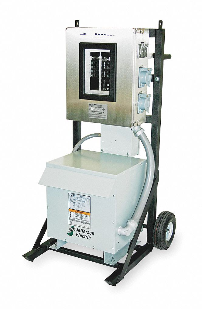 120 to 208V AC, (4) 50A 125/250V NonGFCI and (2) 20A 125V GFCI