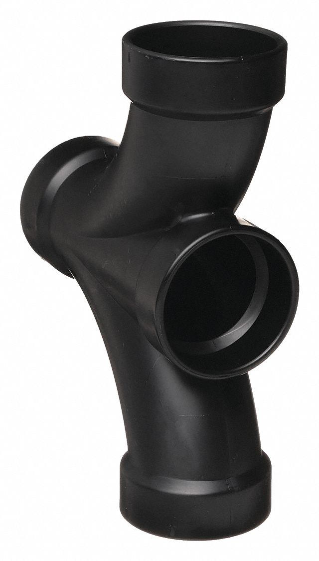 3 in x 3 in x 3 in x 3 in Fitting Pipe Size, Schedule 40, Double Wye
