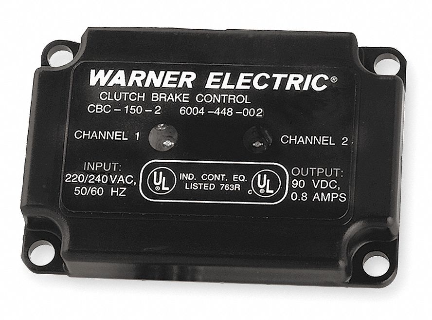 WARNER ELECTRIC, 220/240 V AC, 90V DC, Clutch/Brake Control 2DBP1CBC