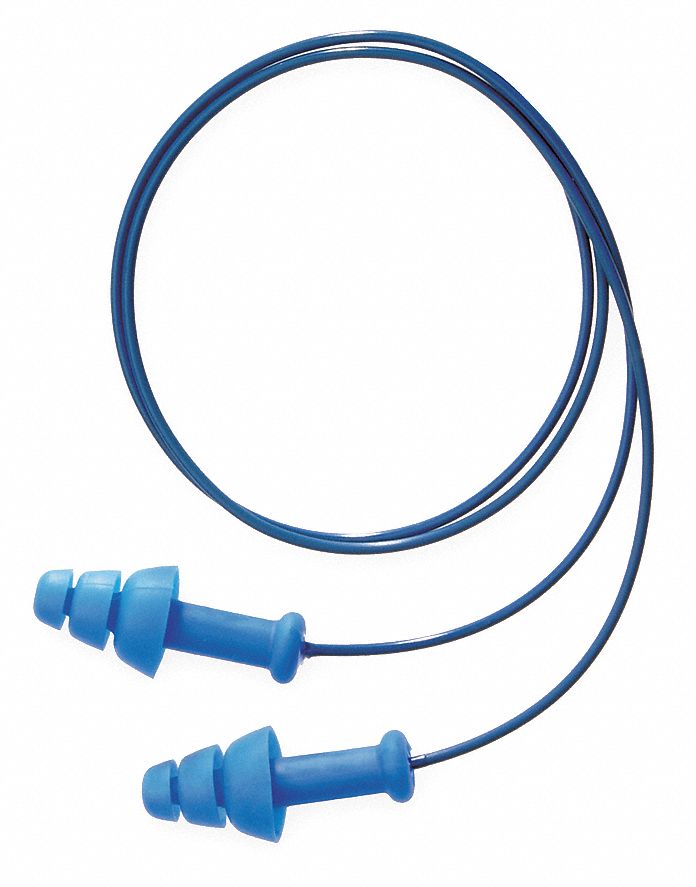 HONEYWELL HOWARD LEIGHT Ear Plugs Flanged, 25 dB NRR, MetalDetectable