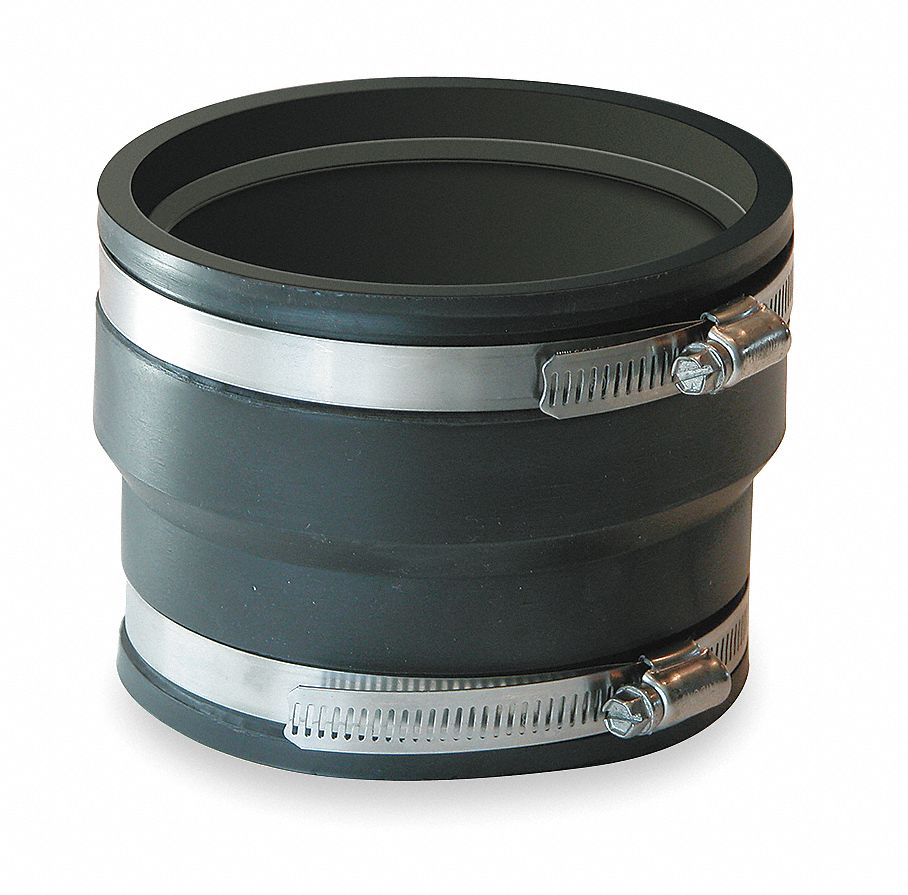 GRAINGER APPROVED Elastomeric Polyvinyl Chloride Flexible Coupling, For