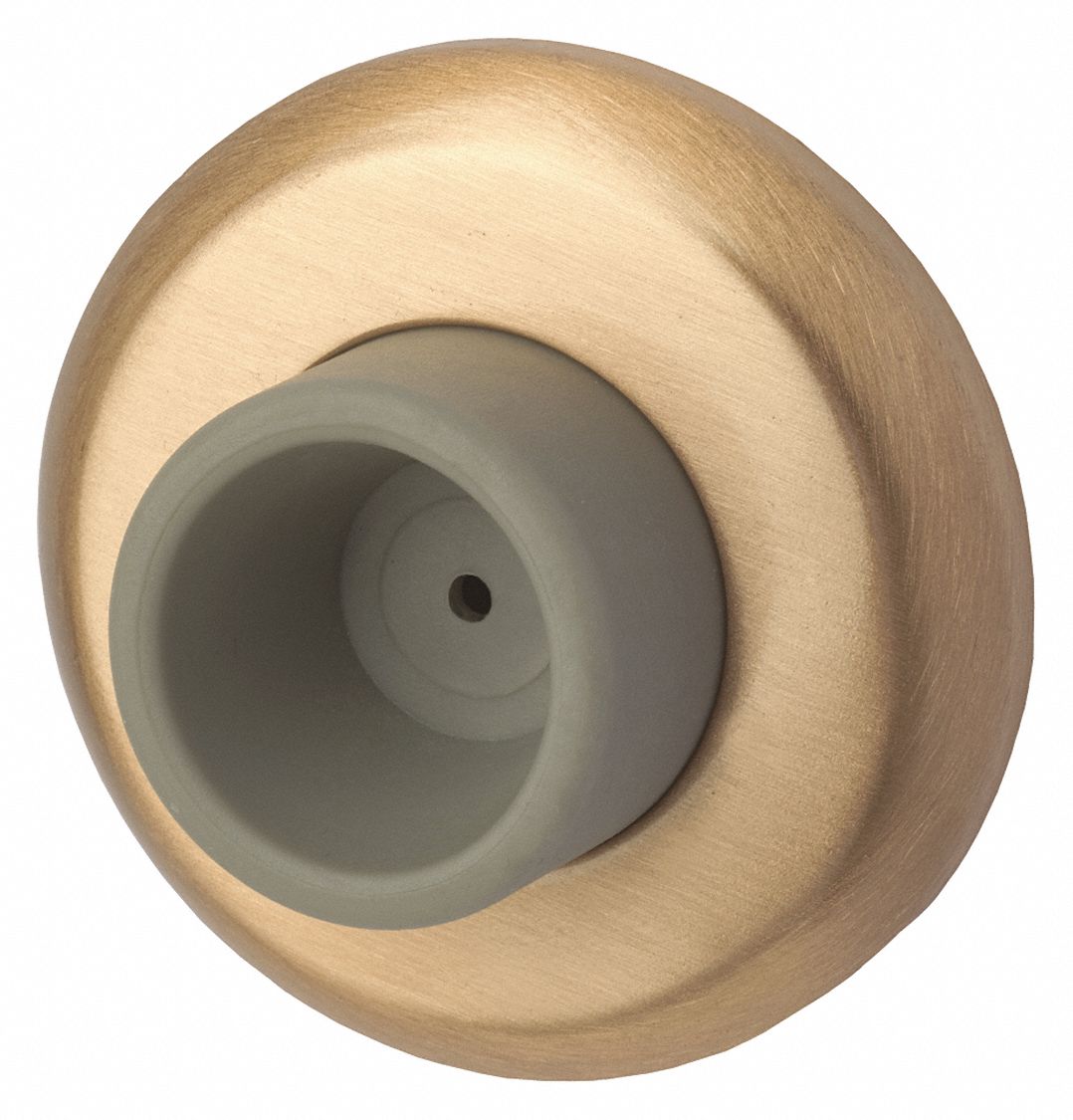 ROCKWOOD DuraFlex, Concave Door Stop, Wall Mount, 21/2 in Base Dia