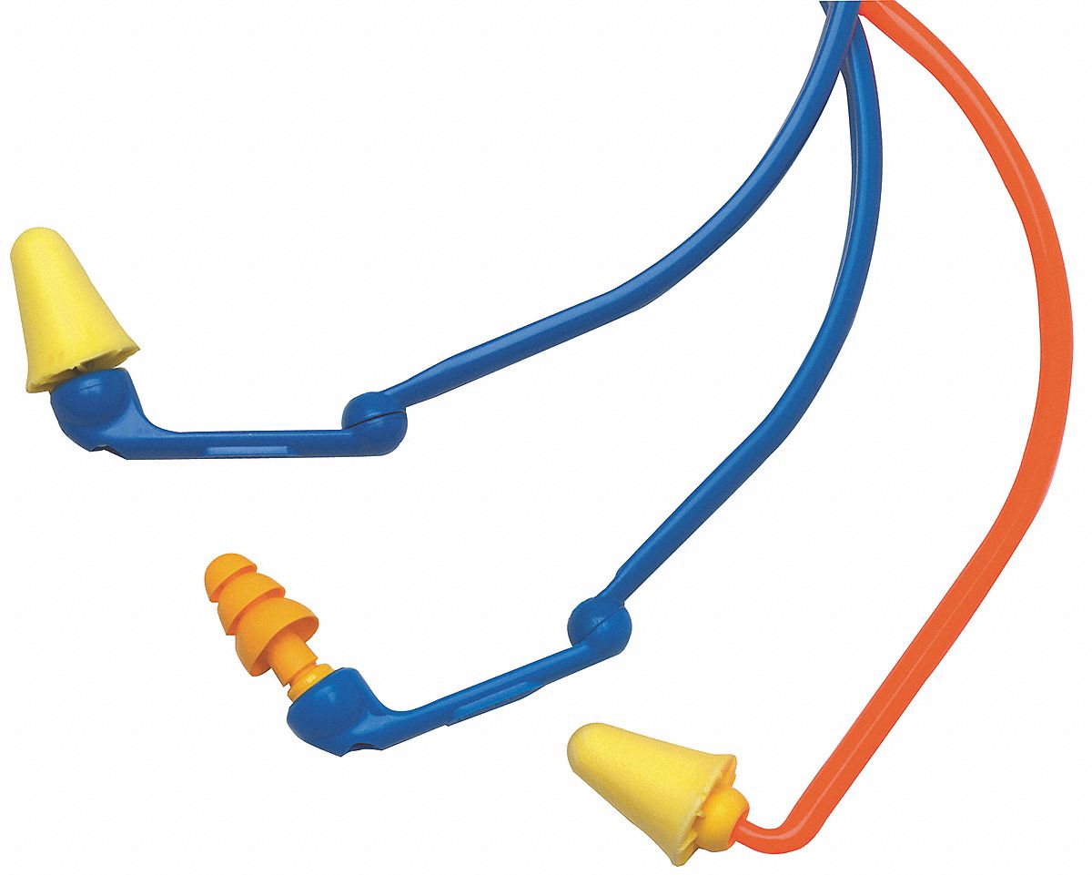 3M Repl Ear Plug Pods, Cone, 25dB, PK5 3JLX13501002 Grainger