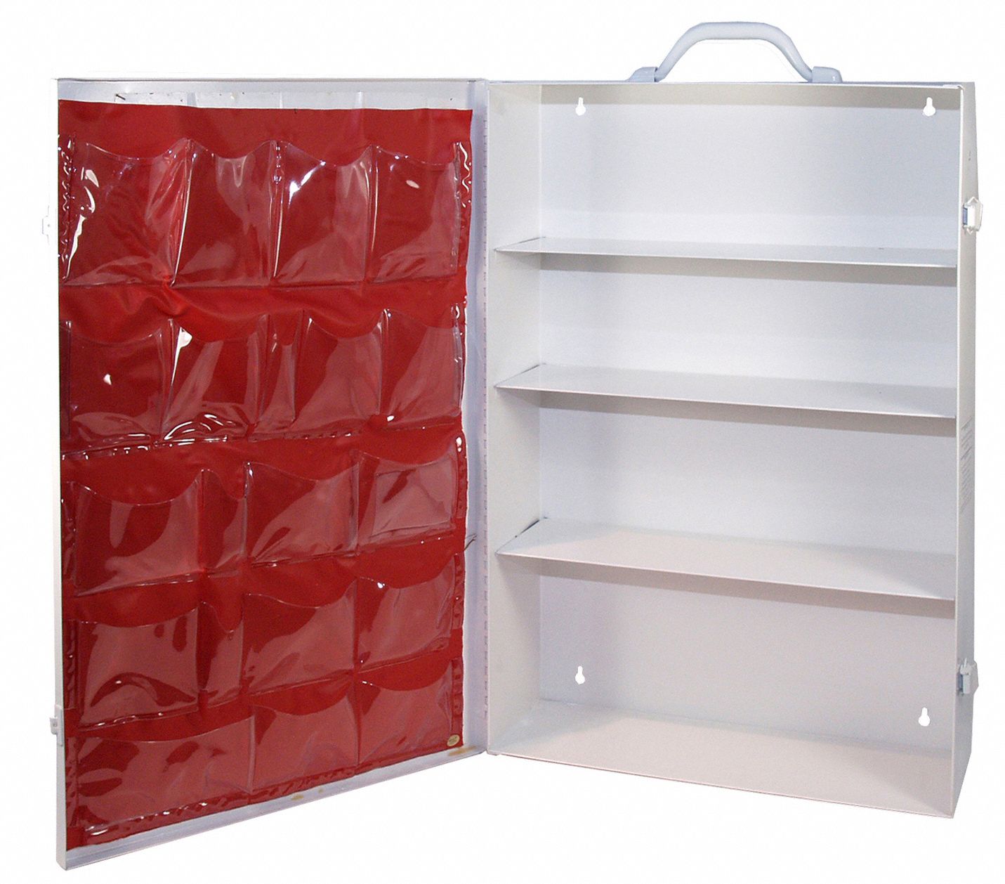 First Aid Wall Cabinet Empty MEDIFIRST Empty First Aid Metal, Wall Mount/Portable, 16 in