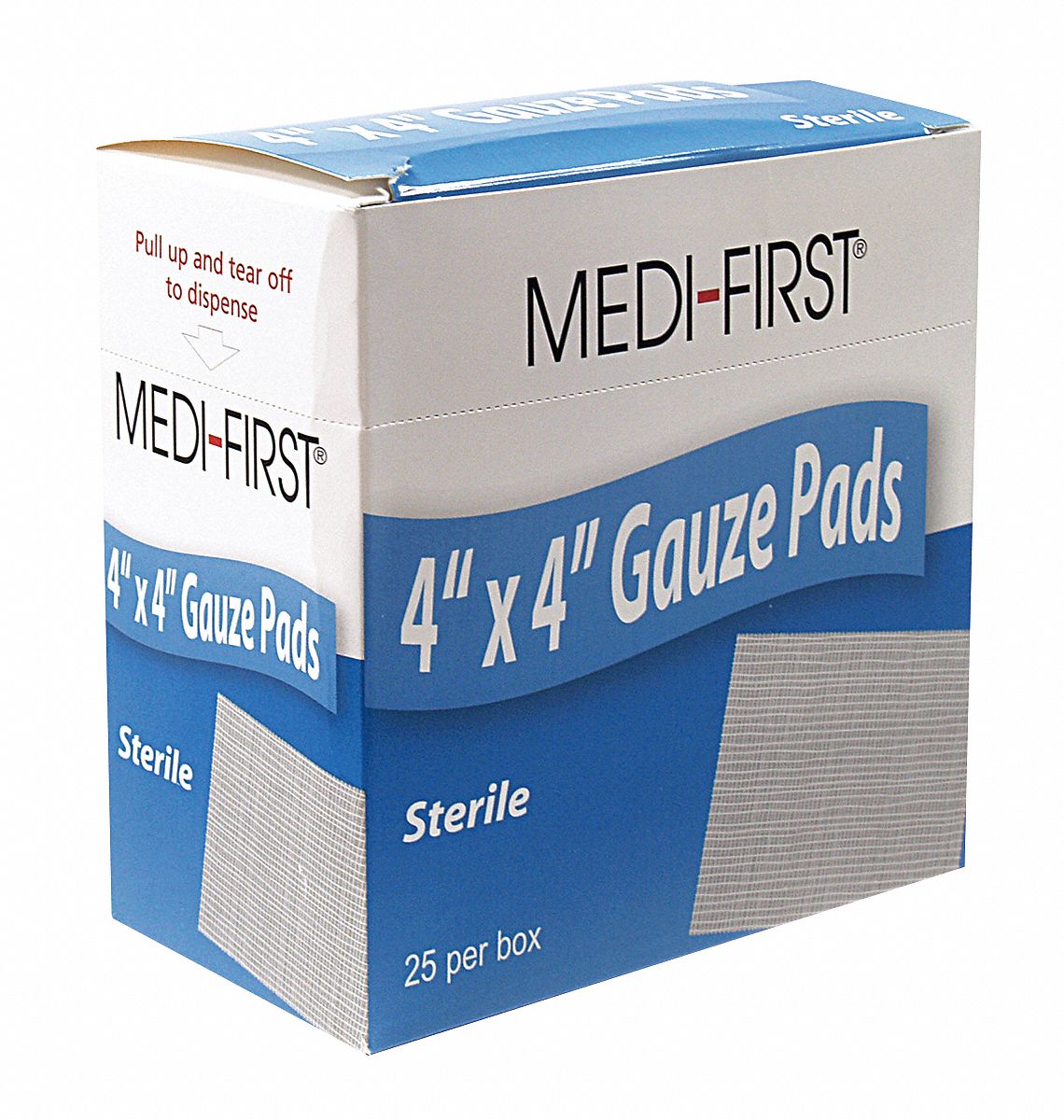 MEDIQUE Gauze Pad, Bulk, Sterile, Cotton, PK 25 3JMH762073 Grainger