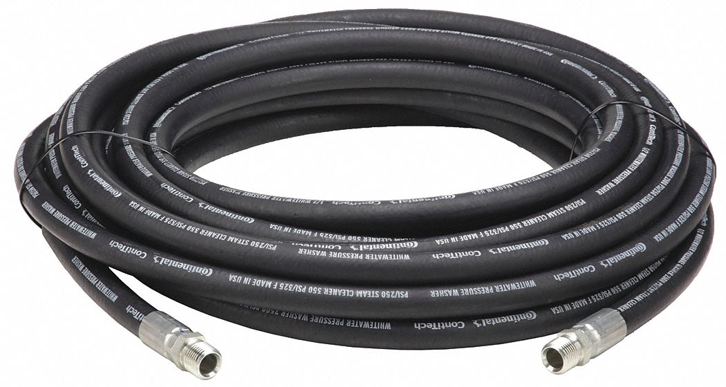 1/2 in ID, 100 ft Lg, Steam Cleaner/Pressure Washer Hose 4KT63