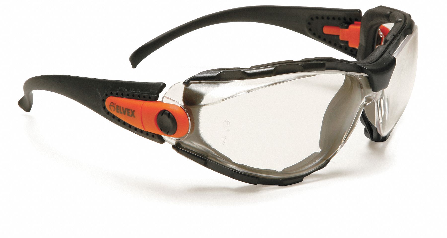 ELVEX GOSPECS™ AntiFog Foam lined safety eyewear , Clear Lens Color