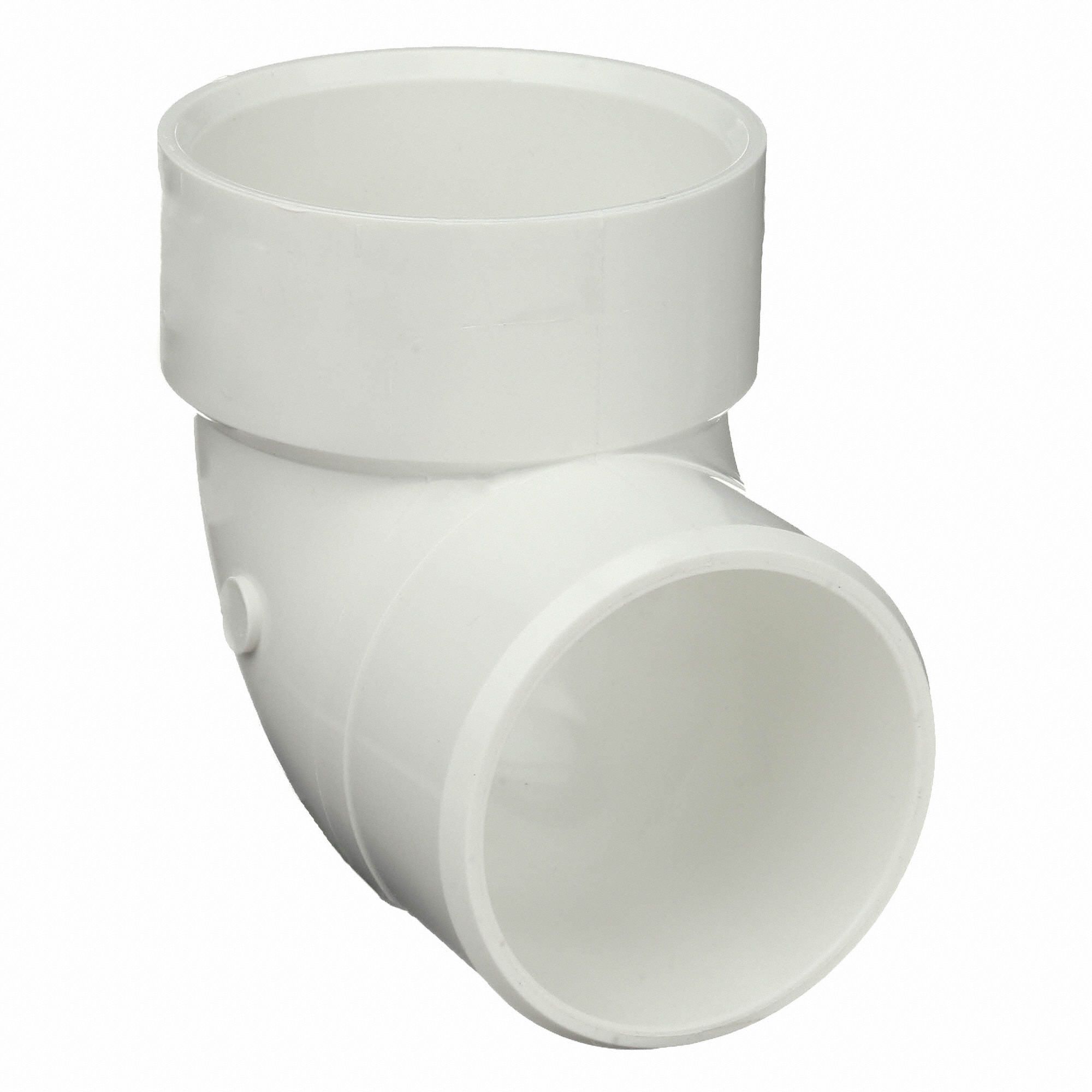 CHARLOTTE PIPE AND FOUNDRY CO. PVC Street Elbow, 90 Degrees , Vent, Hub x Spigot, 3 in Pipe Size
