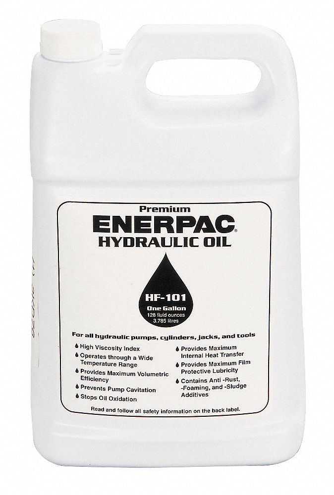 ENERPAC Hydraulic Oil, 1 gal Jug, ISO Viscosity Grade 32 3KD76HF101 Grainger