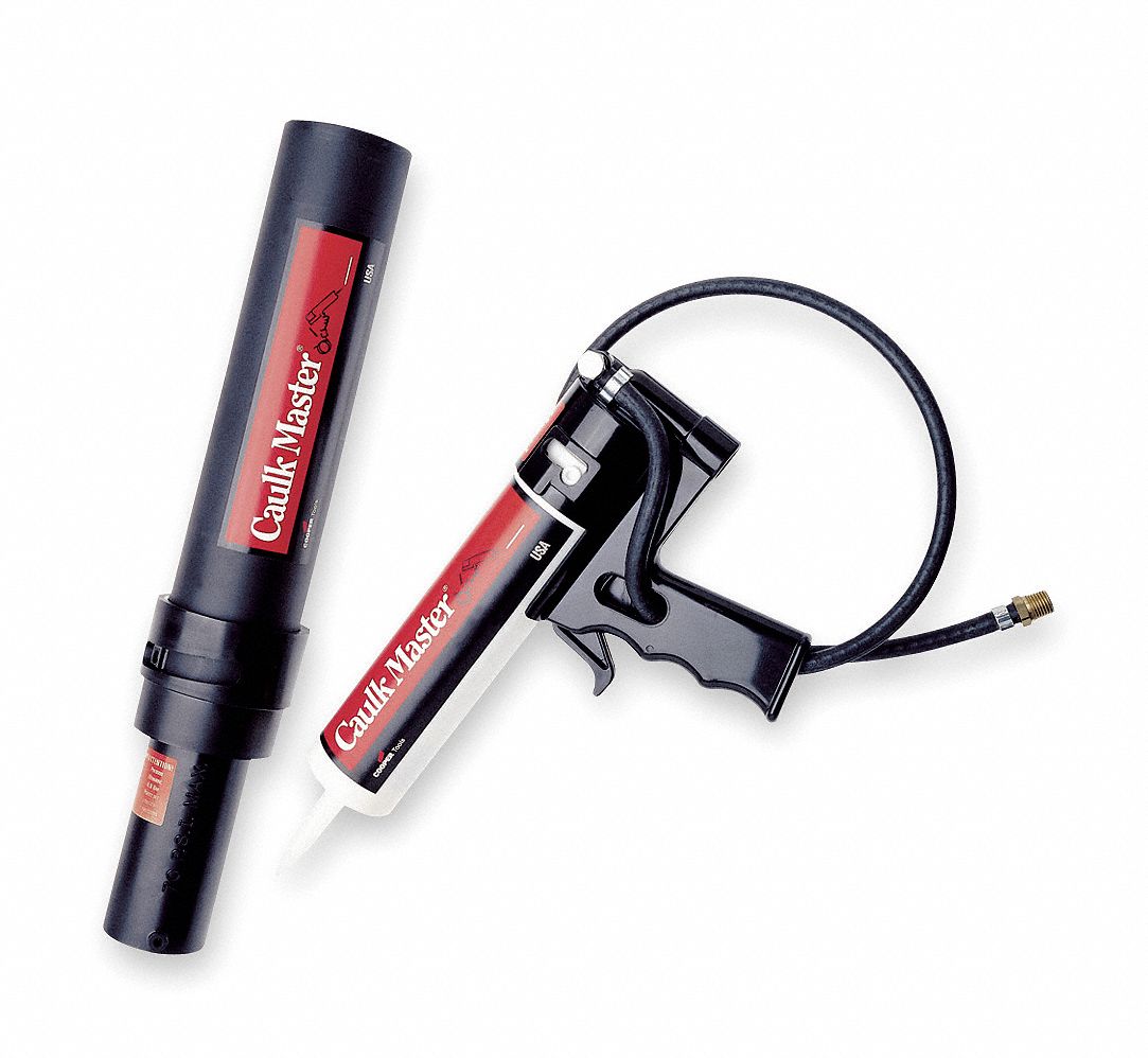CAULK MASTER 10.3 and 30 oz. Plastic Pistol Grip Pneumatic Caulk Gun, 0 to 70 psi Pressure Range