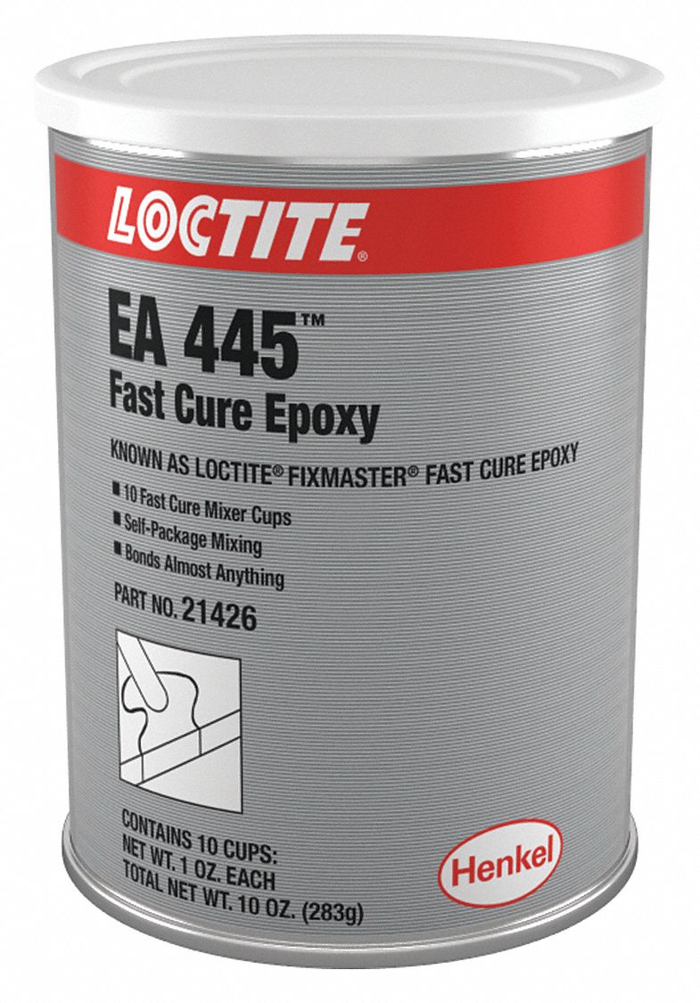 LOCTITE 21426, Epoxy Adhesive, Can, 10.00 oz., Gray, 5 min. Work Life