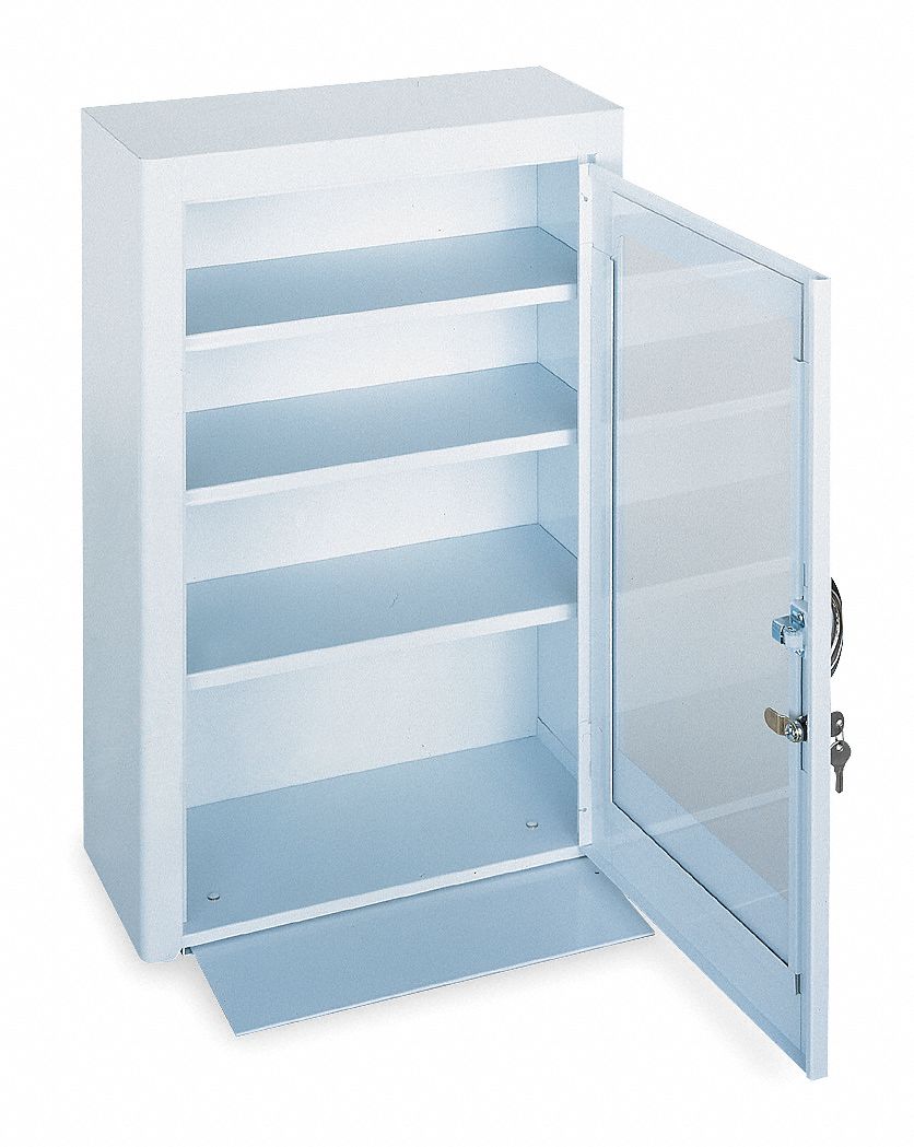First Aid Wall Cabinet Empty DURHAM MFG Empty First Aid Steel, Wall Mount, 27 in Height, 18