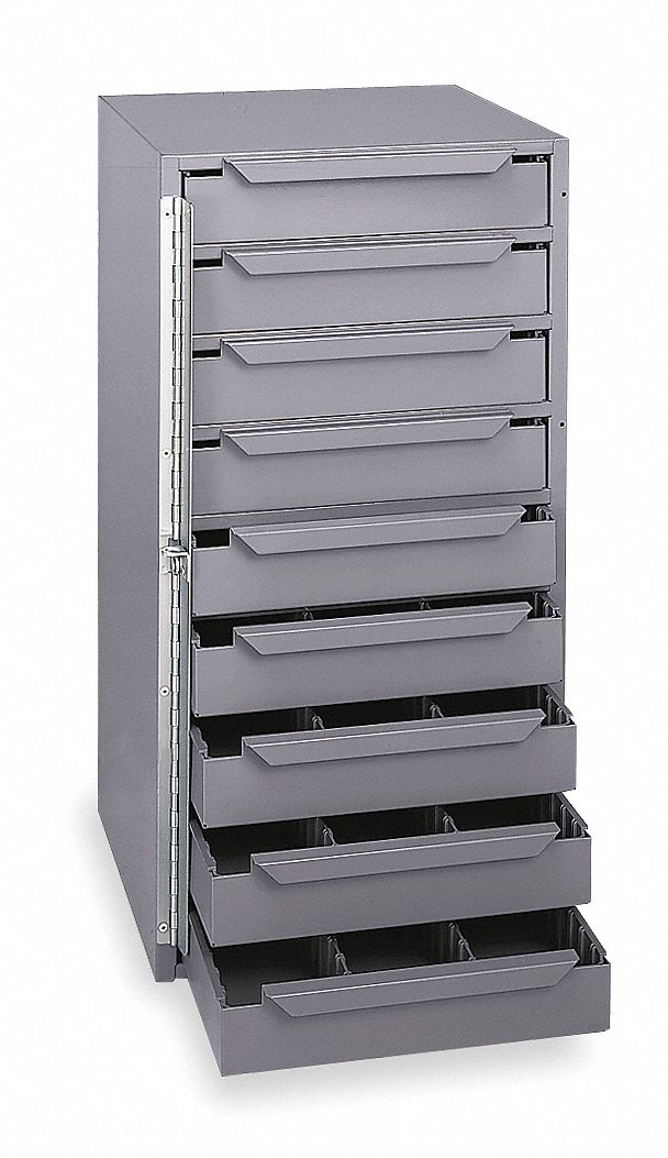 DURHAM MFG Gray Storage Steel, 12 5/8 in Width, 12 1/8 in