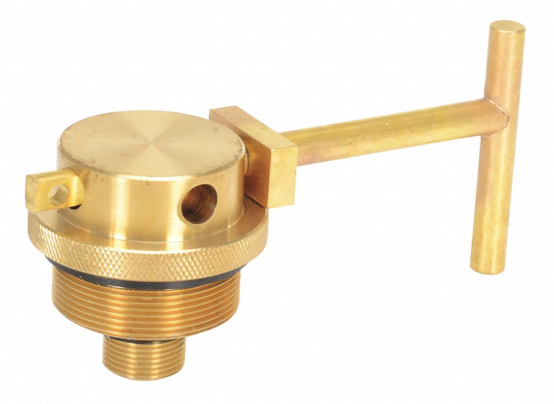 GRAINGER APPROVED Zinc Plated Steel Drum Lock; Fits Both 2" and 3/4