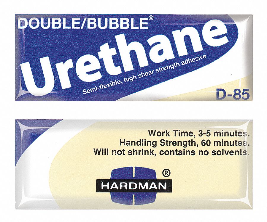 HARDMAN, Double/Bubble D85, Ambient Cure, Urethane Adhesive 3KZA8