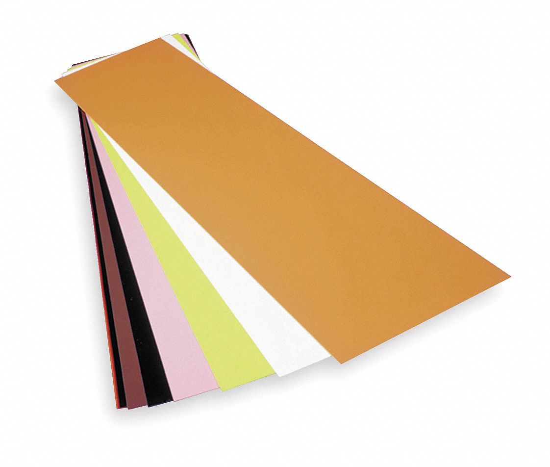 PRECISION BRAND Polyester Shim Stock Sheet Assortment, Not Rated Grade