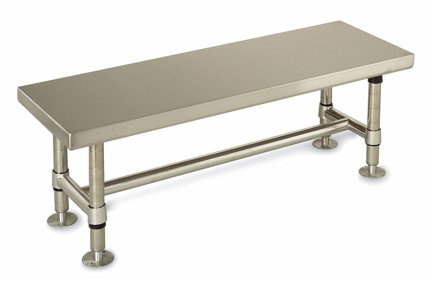 METRO, Stainless Steel, 18 in Overall Ht, ESD Gowning Bench 3LDK2