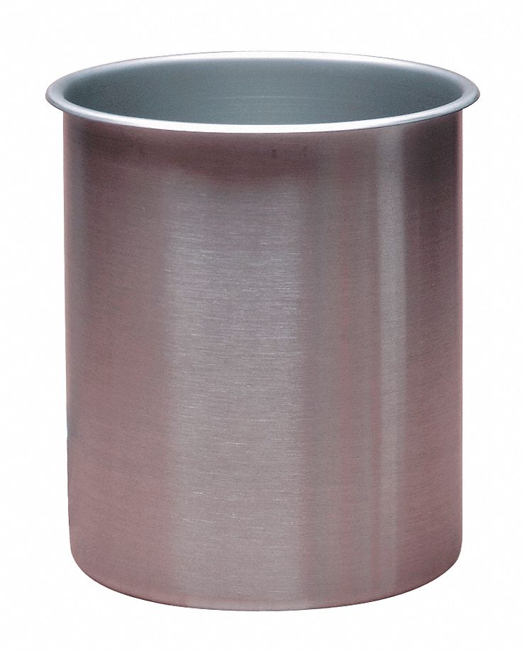 Stainless Steel, 2 gal Labware Capacity English, Rolled Beaker