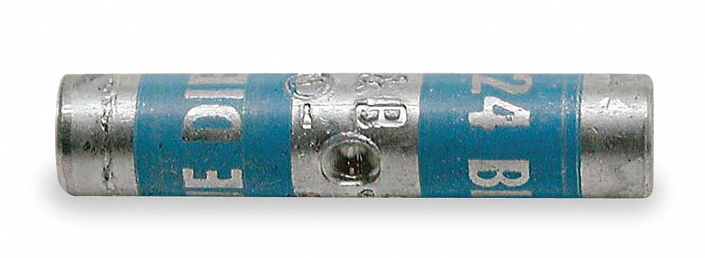 THOMAS & BETTS LongBarrel Splice, 8 AWG Wire Gauge, Blue