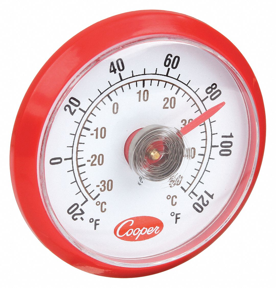 Cooper Atkins Analog Refrigerator/Freezer Thermometer, 20° to 120