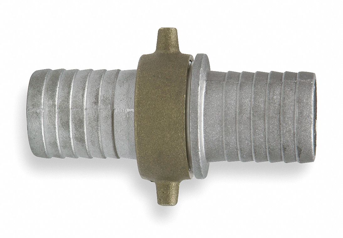 GRAINGER APPROVED Short Shank Fire Hose Coupling NPSM x NPSM, Female x Male, 2 in x 2 in