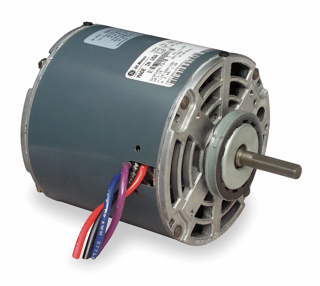 GE 1/10 HP, Shaded Pole, 1550 Nameplate RPM, 115/208230 Voltage, Frame