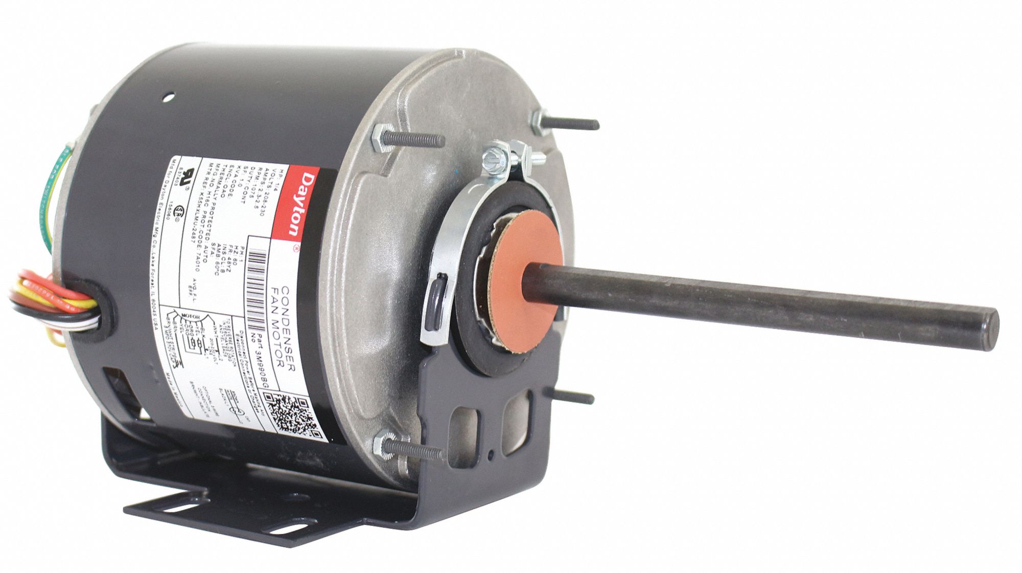 DAYTON 3M990 Condenser Fan Motor,1/4 HP,1075 rpm,60Hz 190735292464 eBay
