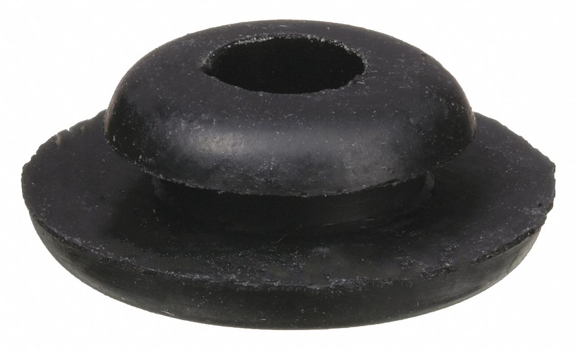 GRAINGER APPROVED Style 5 Rubber Grommet, 3/16 in I.D., 5/8 in O.D., 1/