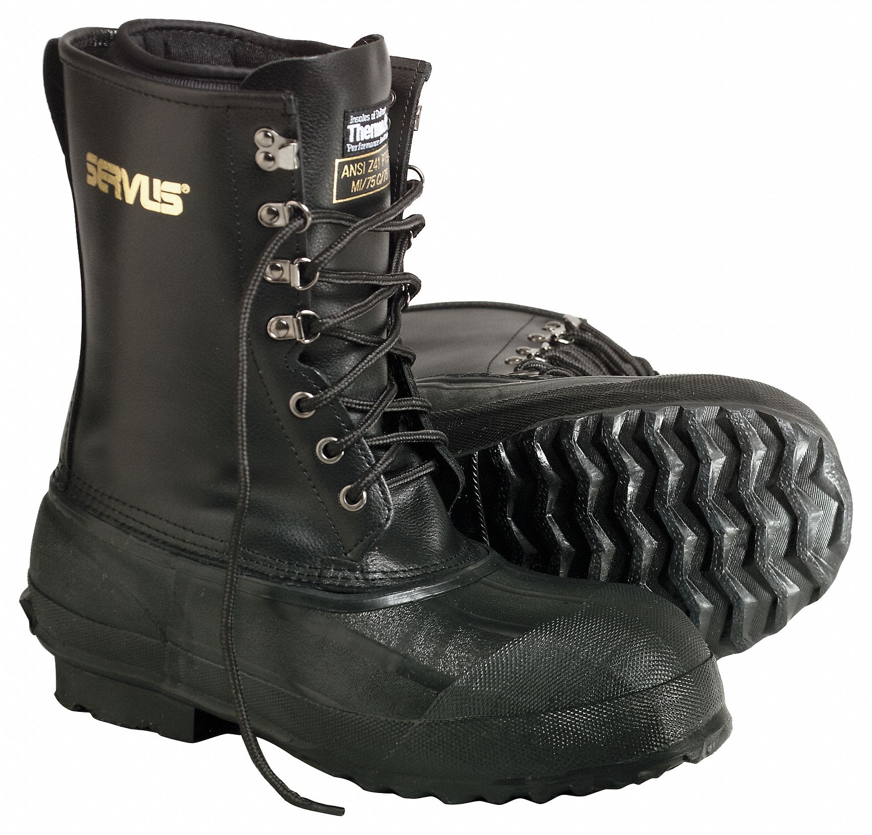 RANGER BY HONEYWELL 8" Work Boot, 10, B, Men's, Black, Steel Toe Type