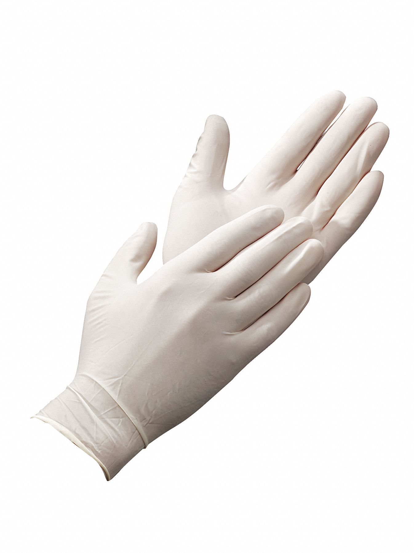 SHOWA Natural Rubber Latex, Disposable Gloves, L, Powdered, 5.0 mil Palm Thickness 3NFD8