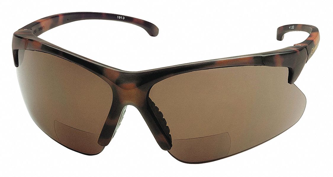 KLEENGUARD Bifocal Safety Reading Glasses AntiScratch, Wraparound