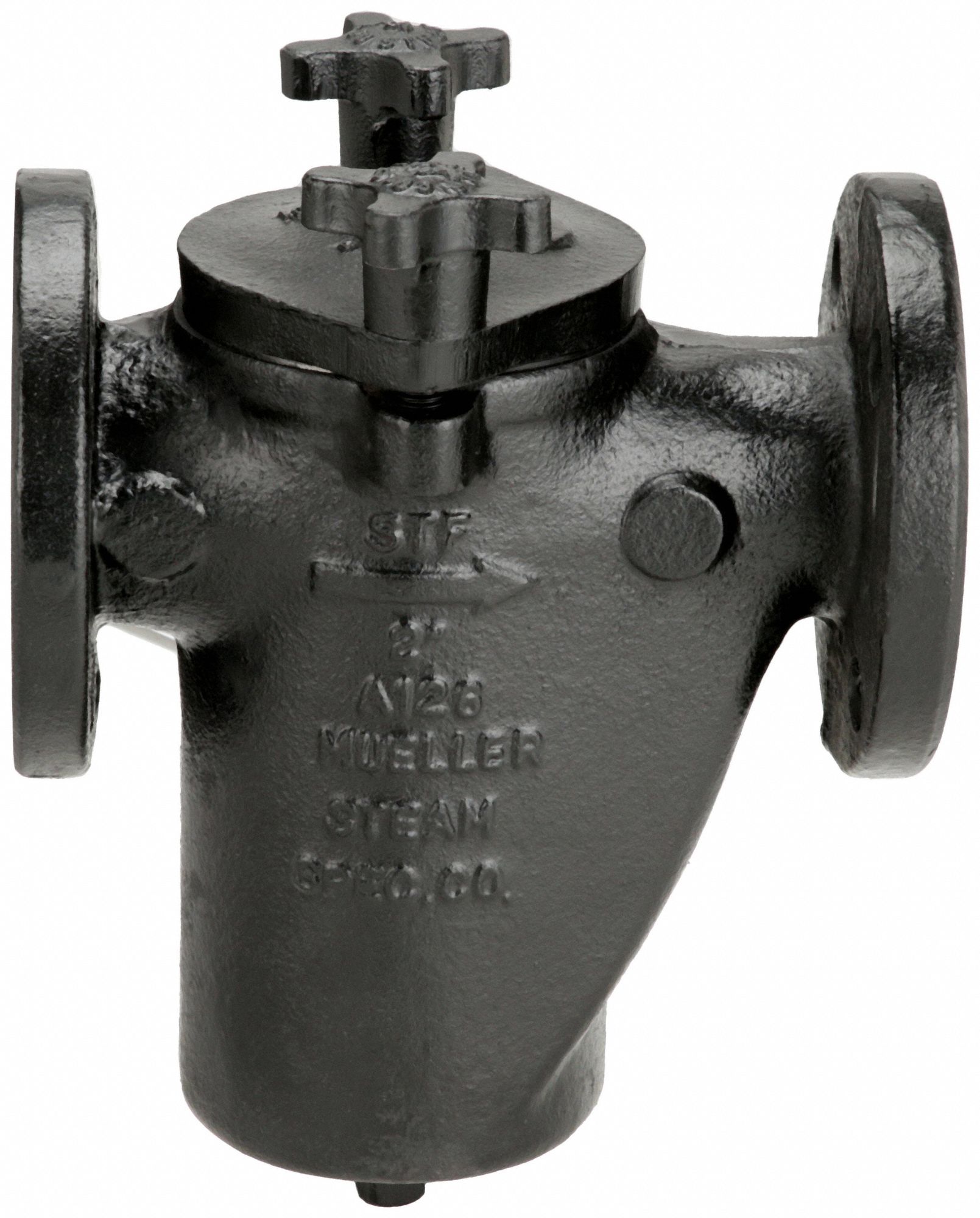 MUELLER STEAM SPECIALTY Basket Strainer Cast Iron, Single, NPT, 3 5/8