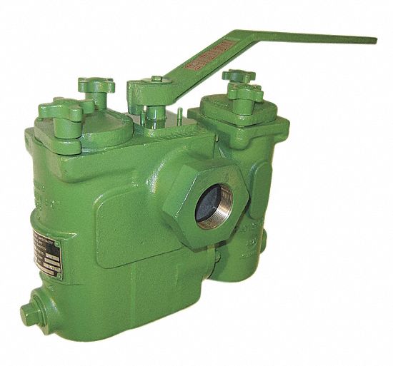 MUELLER STEAM SPECIALTY, Cast Iron, Dual, Basket Strainer 3NXH12 791