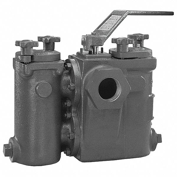 MUELLER STEAM SPECIALTY, Stainless Steel, Dual, Basket Strainer 3NXJ5