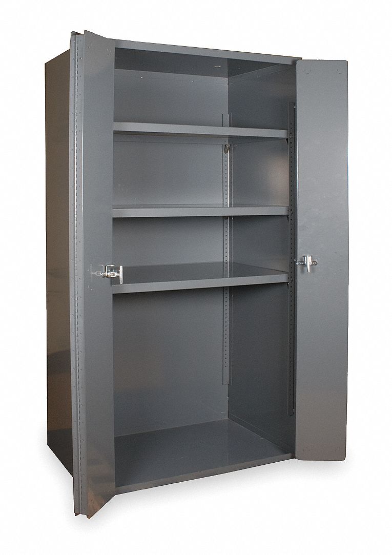 DURHAM MFG Heavy Duty Storage Gray, 72 in H X 36 in W X 18 in