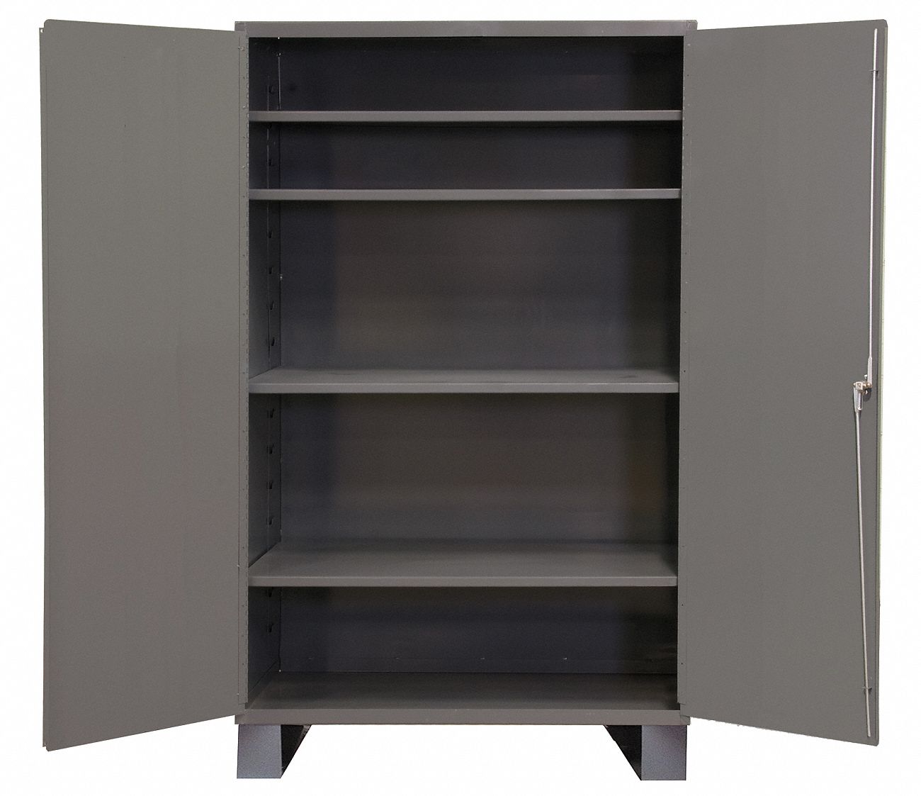 DURHAM MFG Heavy Duty Storage Gray, 78 in H X 48 in W X 24 in