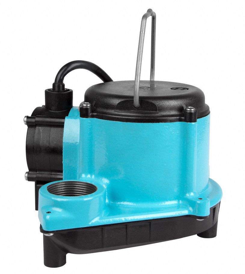 LITTLE GIANT Submersible Sump Pump 1/3, Diaphragm, 29 gpm Flow Rate