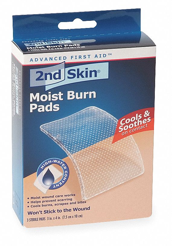 Moiste Burn Pad, Unitized, Sterile, 80 Sterile Water, 4 Polyethylene