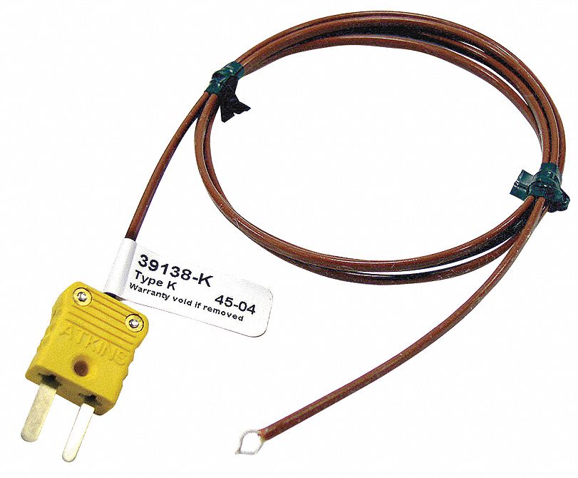 COOPER ATKINS Air Temperature Probe, Type K, For Application Air, Gas