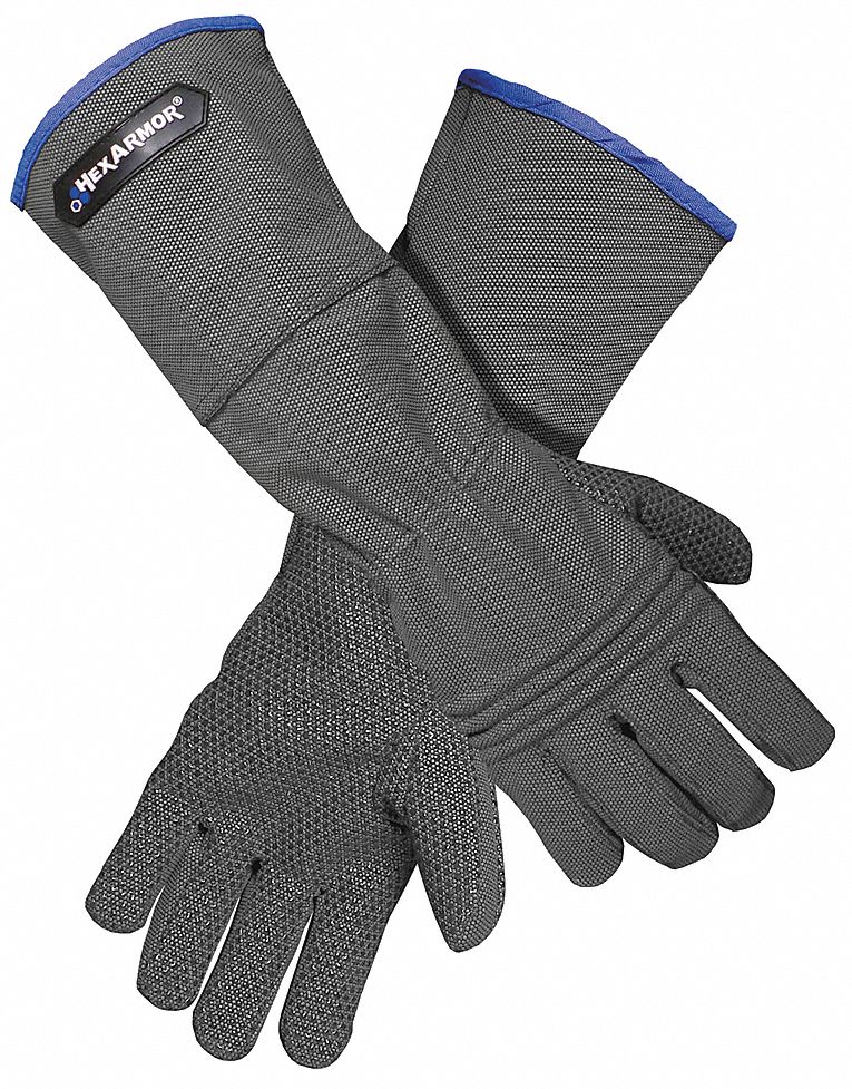 HEXARMOR Cut Resistant Gloves, XL, A9 ANSI/ISEA Cut Level, Uncoated, 1