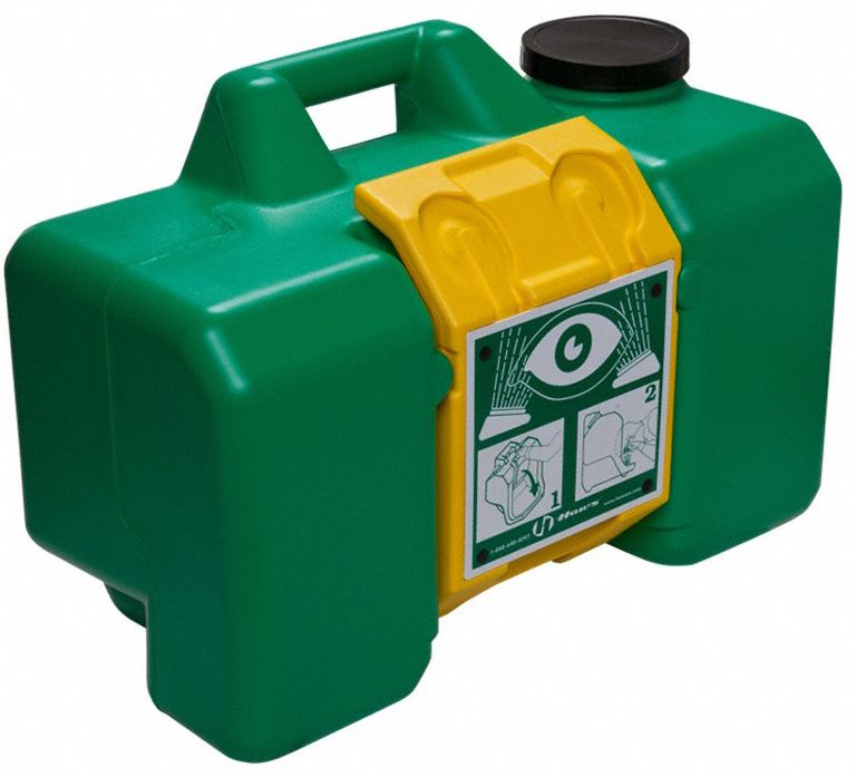 HAWS Eye Wash Station, 9.0 gal Tank Capacity, Activates By Pull Tray