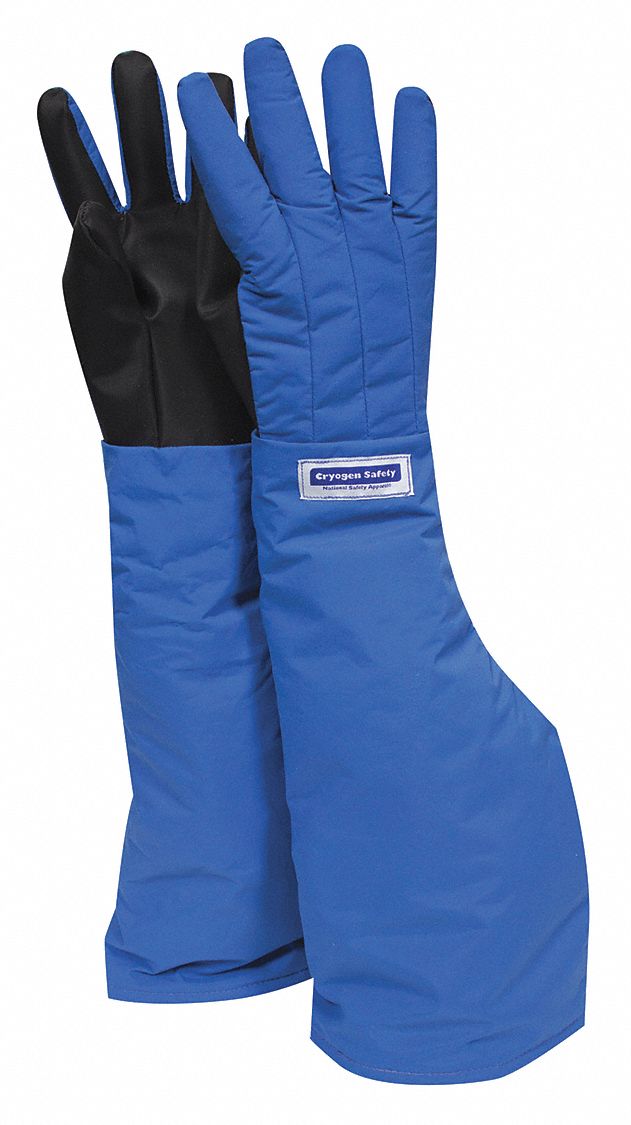 NATIONAL SAFETY APPAREL Cryogenic Gloves, Glove Size L, Glove Length 26