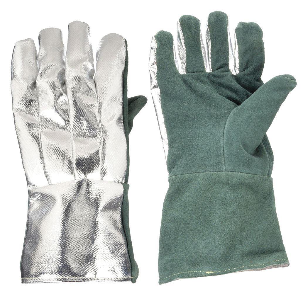 NATIONAL SAFETY APPAREL, Universal, Rayon, Aluminized Gloves 3PWH3