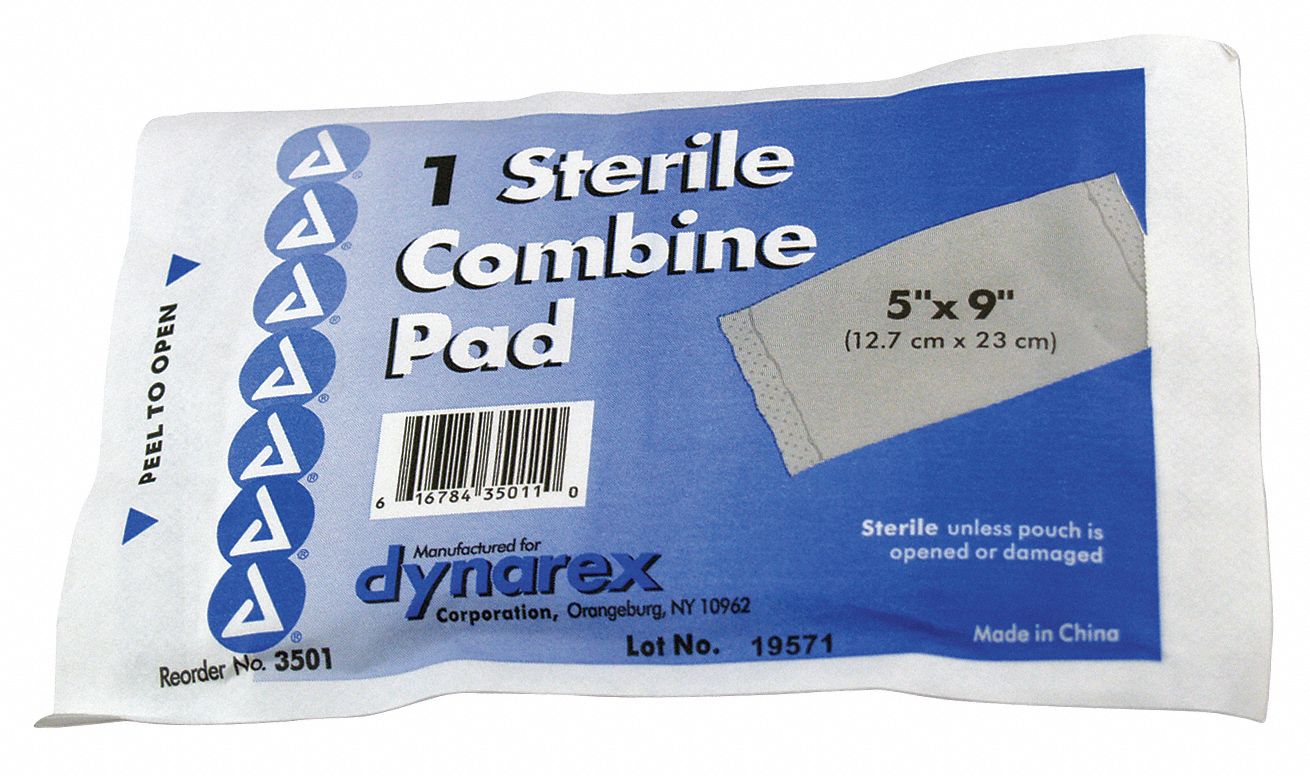 MEDIFIRST Trauma Dressing, Bulk, Sterile, Gauze, Includes Nonstick