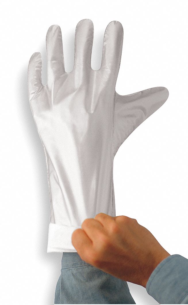 ANSELL 2.50 mil Laminated Film Chemical Resistant Gloves, Unlined