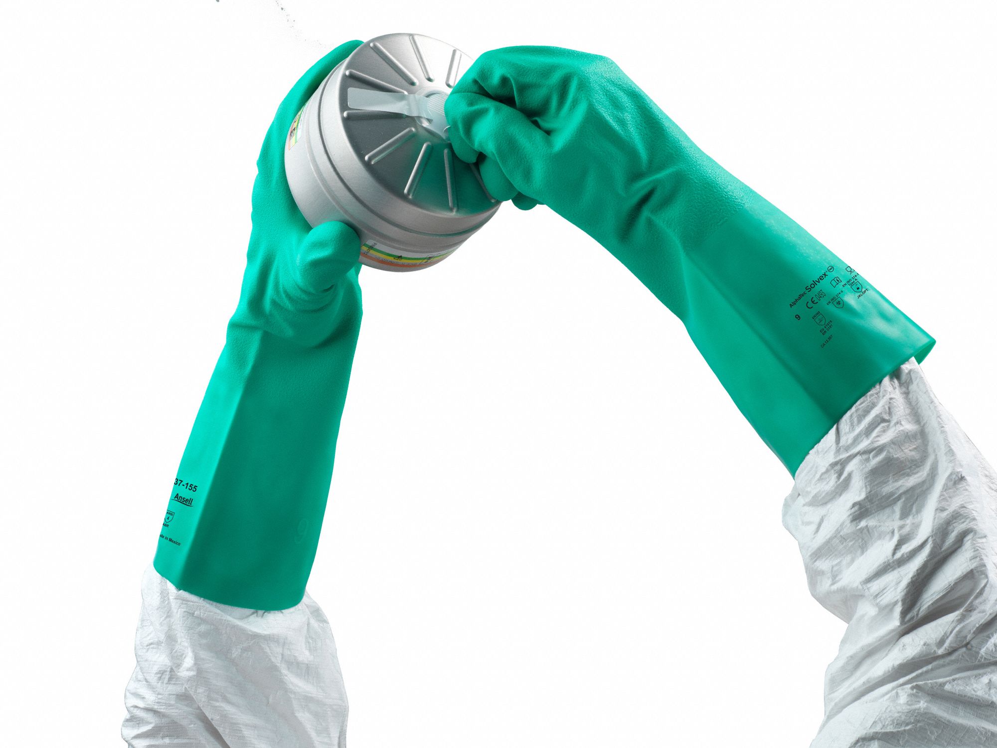 ANSELL Chemical Resistant Gloves, 8, Glove Materials