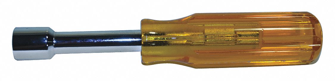 PROTO, 9/16 in Tip Size, 7 in Overall Lg, Solid Round Shank Nut Driver