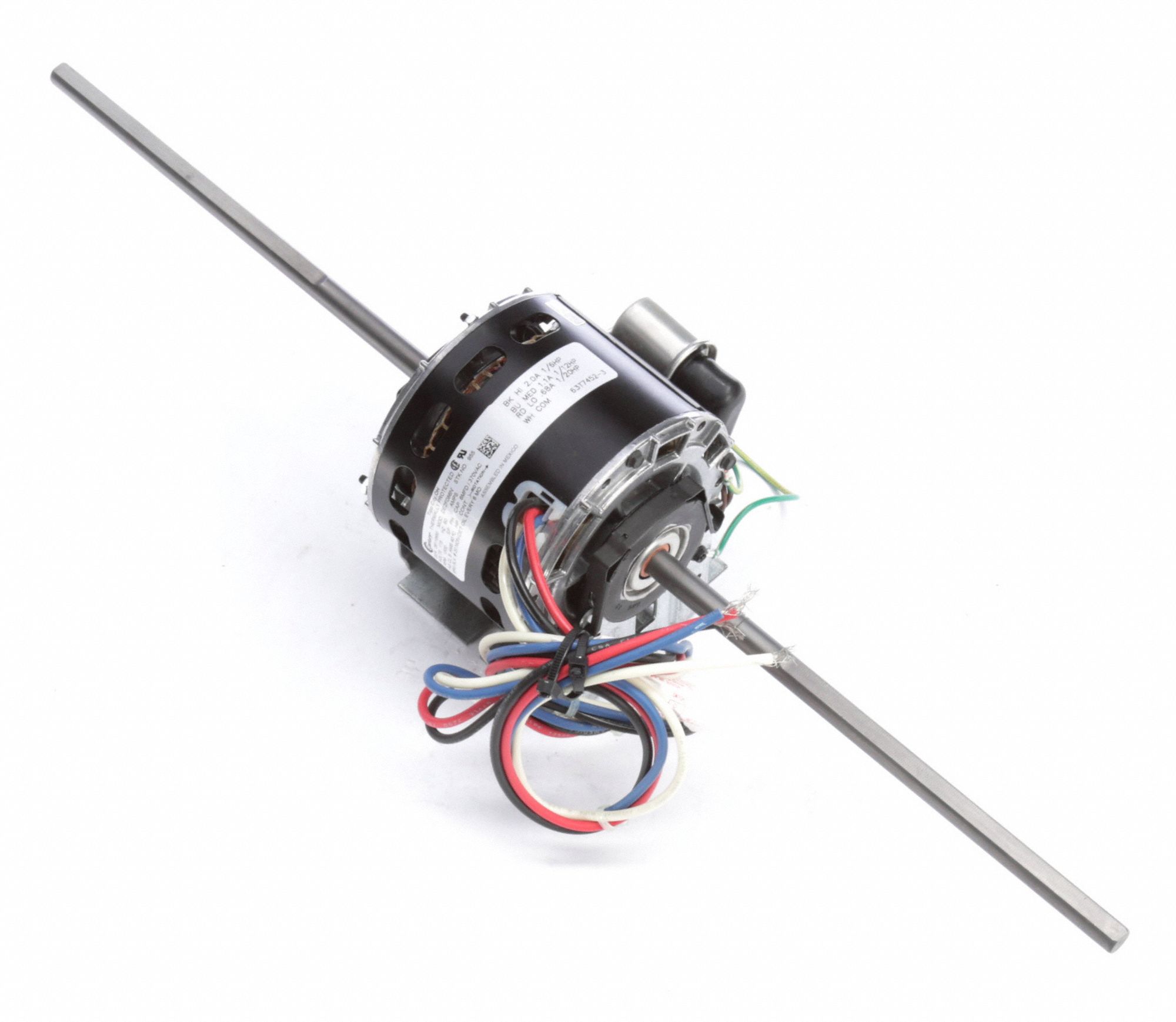 CENTURY Room Air Conditioner Motor 3 Speed, 1/6, 1/12, 1/20 HP, 1,500