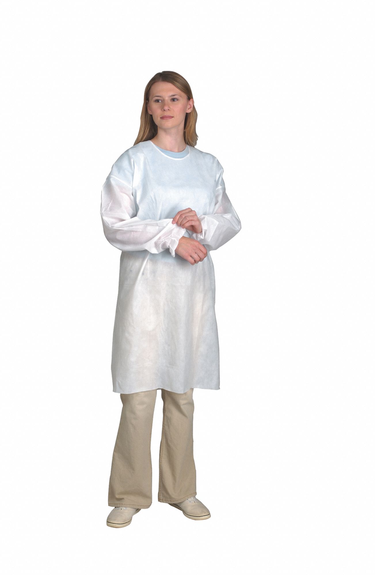 CELLUCAP Laboratory Barrier Gown, AAMI Level Level 2, Universal, White