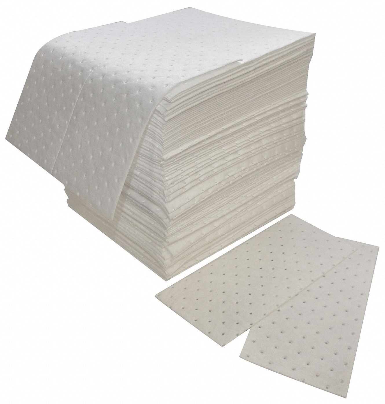 SPILFYTER Absorb Pad, OilBased Liquids, White, PK100 3RPZ6Z75